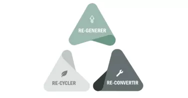 Graphiques des trois pilliers de l'économie cirulaire Renault Trucks
